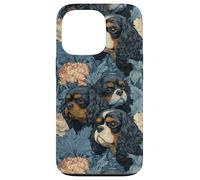 Botanique Vintage Cavalier King Charles Coque pour iPhone 13 Pro