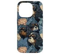 Botanique Vintage Cavalier King Charles Coque pour iPhone 14 Pro