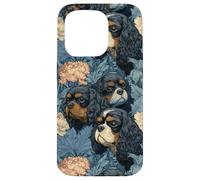 Botanique Vintage Cavalier King Charles Coque pour iPhone 15 Pro