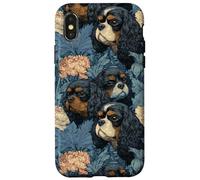 Botanique Vintage Cavalier King Charles Coque pour iPhone X/XS