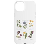 Botanique Vintage - Six Fleurs Sauvages avec des Noms latins Coque pour iPhone 15 Plus