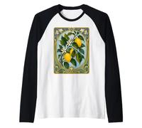 Botanique Vintage Victorien citronnier Manche Raglan