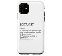 Botanist Job Définition Botanique Personnalisée Drôle Botanique Coque pour iPhone 11
