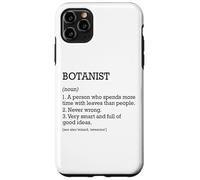 Botanist Job Définition Botanique Personnalisée Drôle Botanique Coque pour iPhone 11 Pro Max