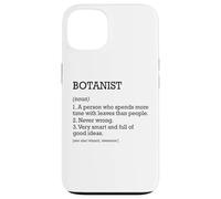 Botanist Job Définition Botanique Personnalisée Drôle Botanique Coque pour iPhone 13