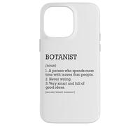 Botanist Job Définition Botanique Personnalisée Drôle Botanique Coque pour iPhone 14 Pro Max