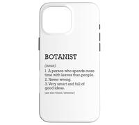Botanist Job Définition Botanique Personnalisée Drôle Botanique Coque pour iPhone 16 Pro Max