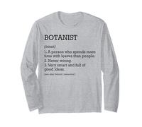 Botanist Job Définition Botanique Personnalisée Drôle Botanique Manche Longue
