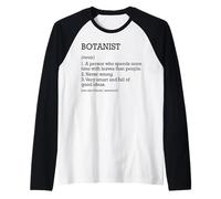 Botanist Job Définition Botanique Personnalisée Drôle Botanique Manche Raglan
