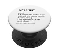 Botanist Job Définition Botanique Personnalisée Drôle Botanique PopSockets PopGrip Adhésif