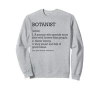 Botanist Job Définition Botanique Personnalisée Drôle Botanique Sweatshirt
