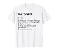 Botanist Job Définition Botanique Personnalisée Drôle Botanique T-Shirt