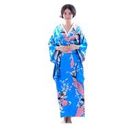 Botanmu Robe Kimono pour femme Robe japonaise Costume cosplay de photographie 5 couleurs ,Bleu,Taille unique