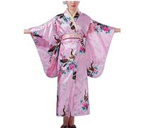 Botanmu Robe Kimono pour femme Robe japonaise Costume cosplay de photographie 5 couleurs ,Rose,Taille unique