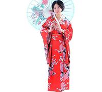 Botanmu Robe Kimono pour femme Robe japonaise Costume cosplay de photographie 5 couleurs ,Rouge,Taille unique