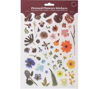 Botanopia Feuille d’Autocollants "Fleurs Pressées" - Dégradé arc-en-ciel