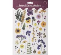 Botanopia Feuille d’Autocollants "Fleurs Pressées" - Jaune & violet