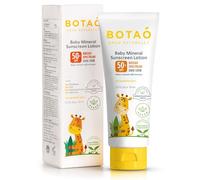 BOTAO Lotion solaire minérale pour bébé : SPF50 à large spectre UVA UVB, protection du visage et du corps de bébé, crème contre les coups de soleil, oxyde de zinc, 70,9 g
