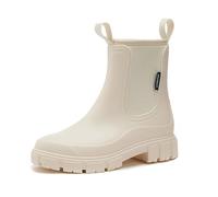Botas de Agua Mujer Chelsea Lluvia Botines Impermeables Jardín Trabajo Antideslizante Tobillo Boots Wellington Botas Zapatos de Lluvia Impermeable Wellington Botines de Goma de Moda y Antideslizante