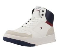 Botas Niño Modèle Chaussure Tommy Hilfiger Modèle Mid Cut Lace-up Sneaker - Coleur Blanc 37