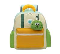 BOTCAM Cartables pour enfants pour la rentrée scolaire Sacs à dos mignons pour enfants pour et filles Grands sacs à dos pour sortir Sacs à dos légers Sacs à dos pour femmes Noir (vert, B)