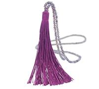 BOTCAM Chaîne Pull Boho Vintage Femmes Perle Long Cristal Goutte Collier Gland Colliers Pendentif Chaînes String (Violet, Taille unique)