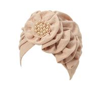 BOTCAM Femmes Al Fitr Saison Uni Plié Longues Rayures Unilatérales Autocollant Foulard Chapeau Foulard Musulman Bandeau Homme, kaki, taille unique