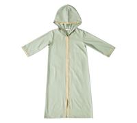BOTCAM Robe Fille Jupe Longue Printemps Grande Lâche Manches Longues Musulmane Arabe Jeunesse Jupe Longue Robe Décontractée Fille Noir 128, Vert menthe., 3-4 ans