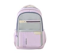 BOTCAM Sac à dos pour adolescentes et filles pour l'école, blocage des couleurs, sac à dos de sport pour adolescentes, collège, sac à dos de livre, rouge (violet, taille unique)