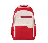 BOTCAM Sac à dos pour adolescentes et filles pour l'école, blocage des couleurs, sac à dos de sport pour adolescentes, collège, sac à dos de livre, rouge (rouge, taille unique)