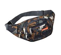 BOTCAM Sac décontracté multifonctionnel pour la mode unisexe sac à bandoulière étanche sacs banane (Z1-Grey, taille unique)
