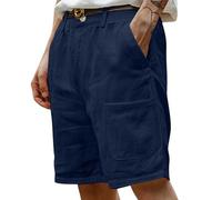 BOTCAM Short de fitness pour homme | Short de plage décontracté et tendance pour homme avec imprimé 3D en noix de coco religion, bleu foncé, L