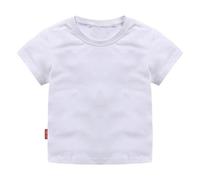 BOTCAM T-shirt à col rond avec coupe classique pour et filles | Coton organique doux Multi Pack à manches courtes basique et enfants à paillettes T-shirt garçon, Blanc., 8-10 ans