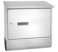 Bote aux lettres de grande capacite verrouillable de montage mural moderne - en metal galvanise pour proteger des elements et du vol - ideal pou