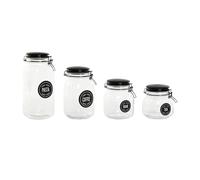 BOTE HERMETICO SET 4 CRISTAL 11,4X11,4X26,7 2L