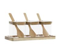 BOTE SET 3 BOROSILICATO BAMBU 20,5X8X1,5 150ML,