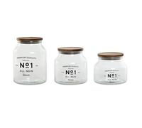 BOTE SET 3 CRISTAL ACACIA 16X16X21 3L, 2L/1.5L