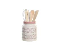 BOTE UTENSILIOS SET 5 DOLOMITE MDF 12X12X22 1 L,
