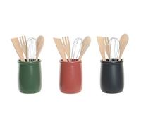 BOTE UTENSILIOS SET 5 GRES 10X10X14 3 SURT.