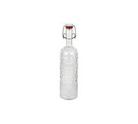 BOTELLA DE VIDRIO TRANSPARENTE CON CIERRE DE ESTRIBO 1 L