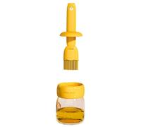 Botella Dispensadora De Aceite Con Cepillo De Silicona Incorporado - Vertido Preciso Para Cocinar, A La Parrilla, Acampar Y Uso En Cocina Profesional O Doméstica - Diseño Antigoteo Y Portátil