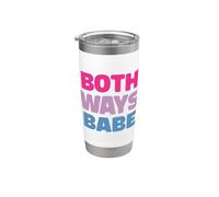 Both Ways Funny Bi Pride Bisexuel Gobelet isotherme en acier inoxydable double paroi