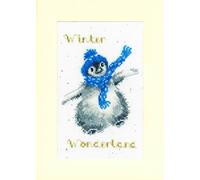 Bothy Threads Carte de voeux au point de croix "Winter Wonderland Christmas Card", modèle à compter, xmas55, 10x16cm