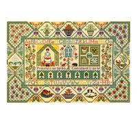 Bothy Threads Cross Stitch Kit - Moira Blackburn Peaceful Garden Sampler XS11