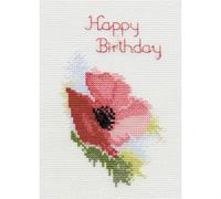 Bothy Threads DWCDG01 Kit de broderie au point de croix Motif coquelicots 9 x 13,3 cm