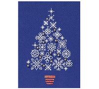 Bothy Threads DWCDX54 Kit de broderie au point de croix Motif arbre de neige 9 x 13,3 cm