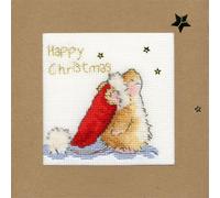 Bothy Threads Greating Card 'Star Gazing' set de broderie au point de croix, 10x10cm, XMAS20