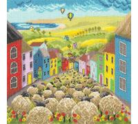 Bothy Threads Kit de broderie au point de croix "Au revoir la laine", patron à compter, XLP8, 26x26cm