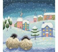 Bothy Threads Kit de broderie au point de croix compté « There's Snow Place Like Home »