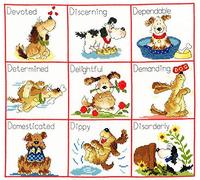 Bothy Threads Kit de broderie au point de croix Inscription It's A Dog's Life